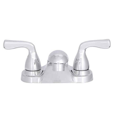 Foundations 4 in. Centerset 2-Handle Bathroom Faucet in Chrome
