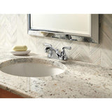 Foundations 4 in. Centerset 2-Handle Bathroom Faucet in Chrome