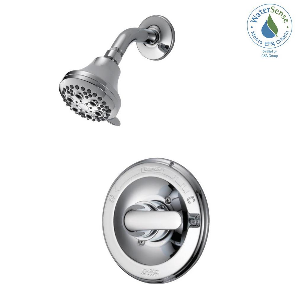 Classic Single-Handle 5-Spray Shower Faucet in Chrome (Valve Included)