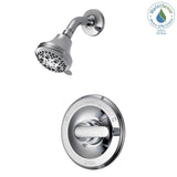 Classic Single-Handle 5-Spray Shower Faucet in Chrome (Valve Included)