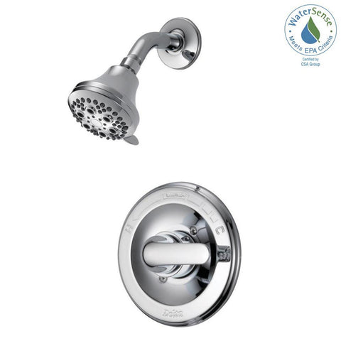Classic Single-Handle 5-Spray Shower Faucet in Chrome (Valve Included)