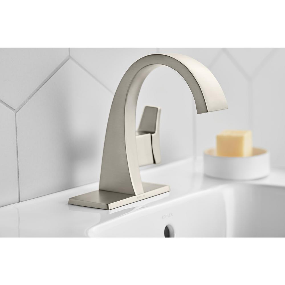 Katun Single Hole Single Handle Bathroom Faucet in Vibrant Brushed Nickel