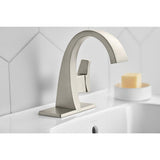 Katun Single Hole Single Handle Bathroom Faucet in Vibrant Brushed Nickel