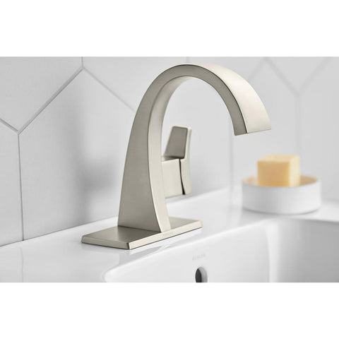 Katun Single Hole Single Handle Bathroom Faucet in Vibrant Brushed Nickel